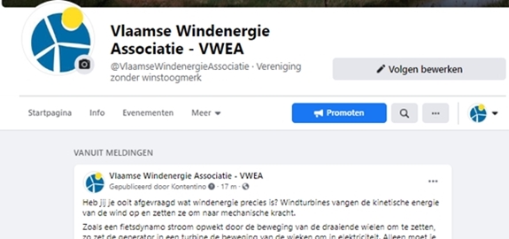 VWEA actief op facebook!
