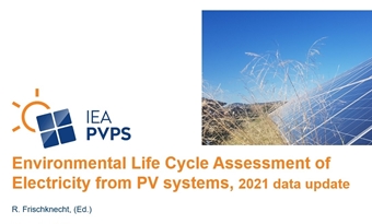 Nieuwe levenscyclusanalyse van zonnestroom uit PV-panelen