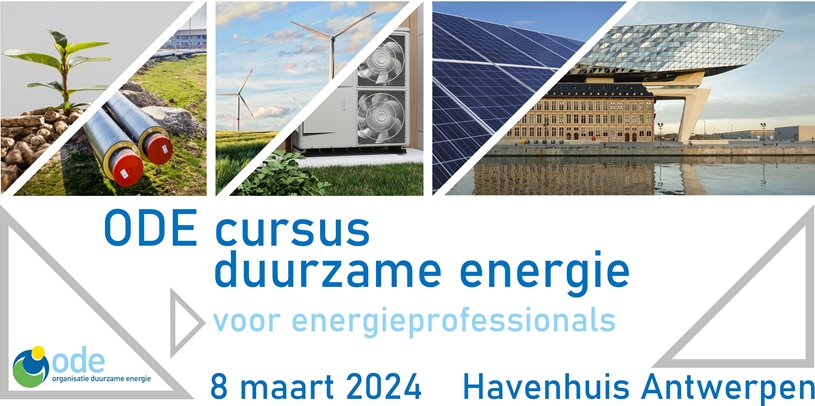 Eerste ODE-cursusdag Duurzame Energie voor energieprofessionals