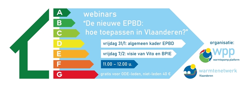 Webinars "De nieuwe EPBD: hoe toepassen in Vlaanderen?