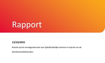 Tijdsvariabele nettarieven