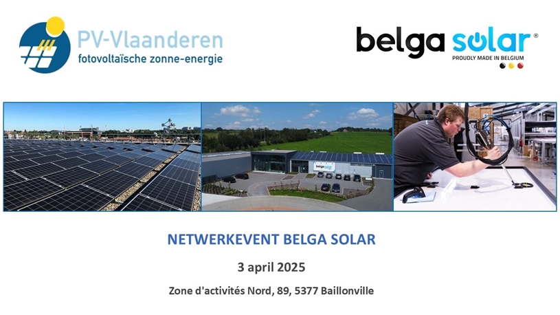 Netwerkactiviteit PV-Vlaanderen bij Belga Solar