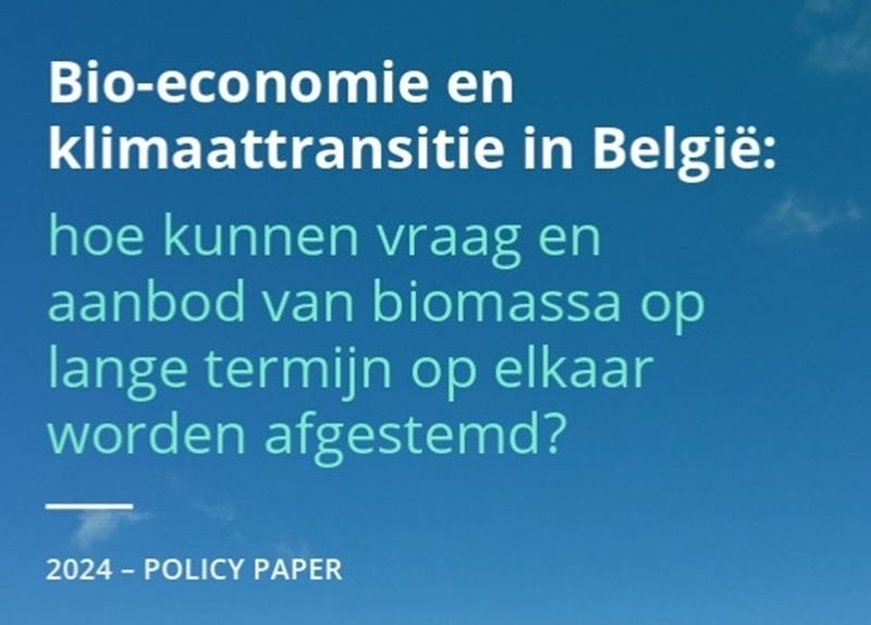 Vraag naar biomassa in België tot 4 keer groter dan aanbod tegen 2050