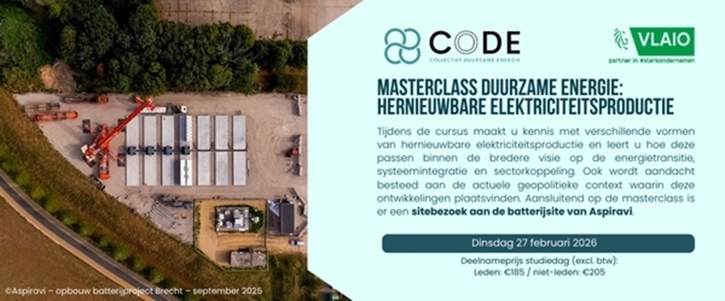 Masterclass Duurzame energie: Hernieuwbare elektriciteitsproductie