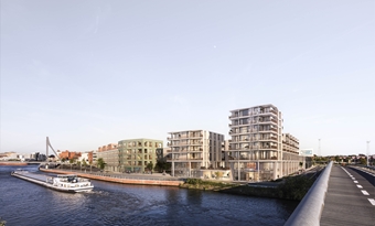 Kaai City in Kortrijk: grootste aquathermieproject van Vlaanderen