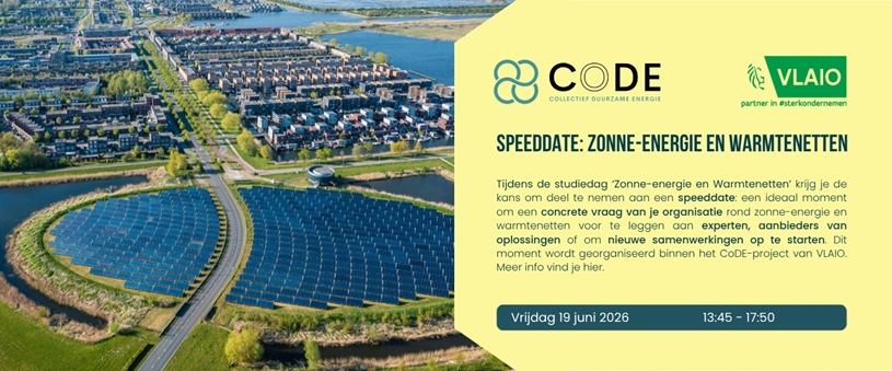 Speeddate: 'zonne-energie en warmtenetten'